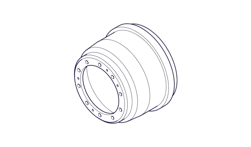 Тормозной барабан 8"